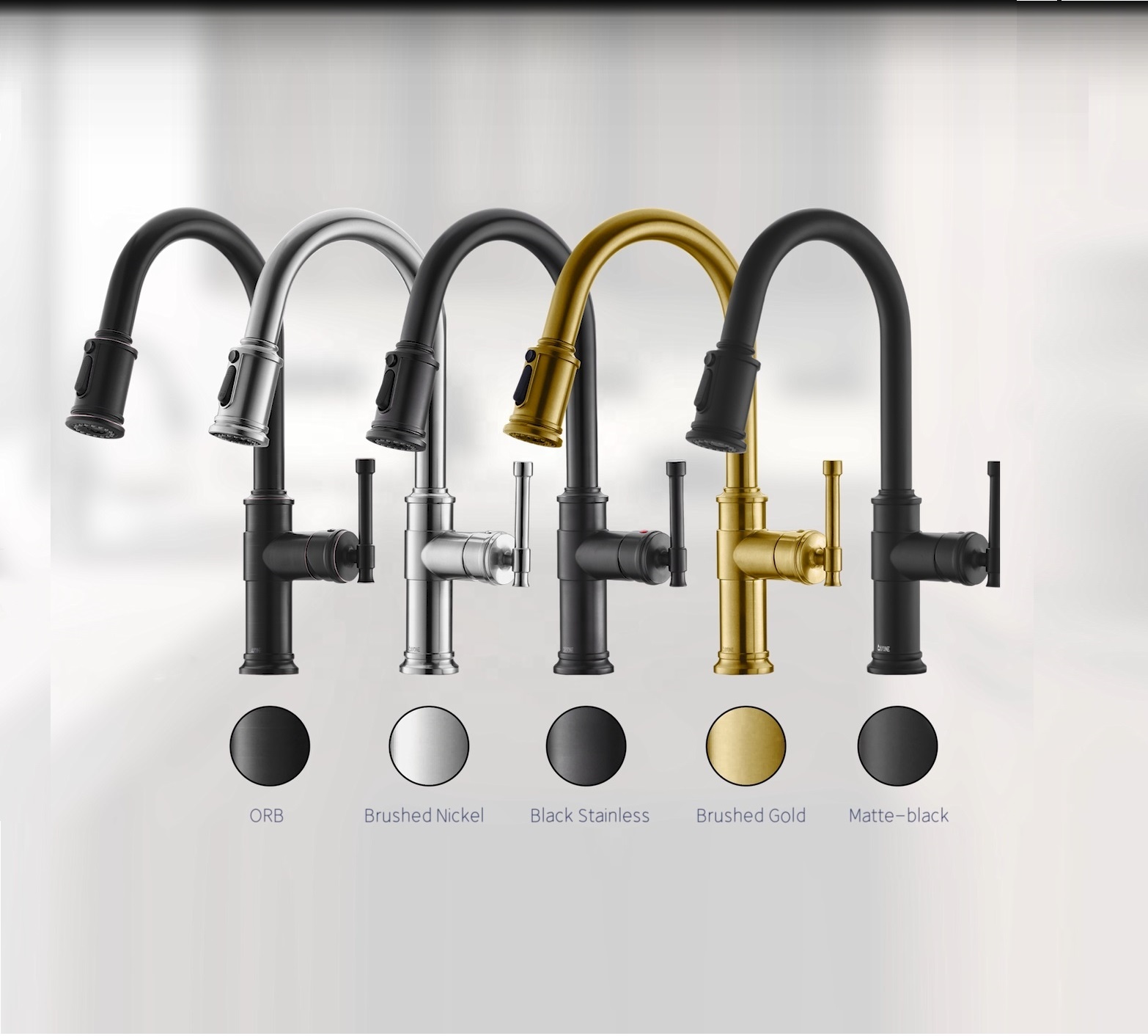 Torneira de cozinha APS136-ORB com pulverizador de óleo polido torneira de cozinha de bronze