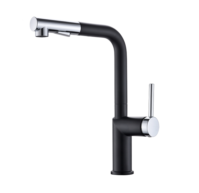 APS231-BC Torneira de Cozinha Barata Flexível Torneira de Cozinha Preta China Sanitaryware Pull Out Torneira de Cozinha