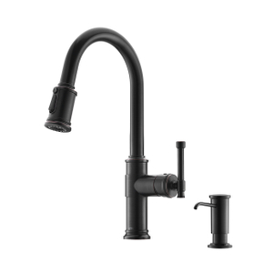 Torneira de cozinha antiga ORB com dispensador de sabonete