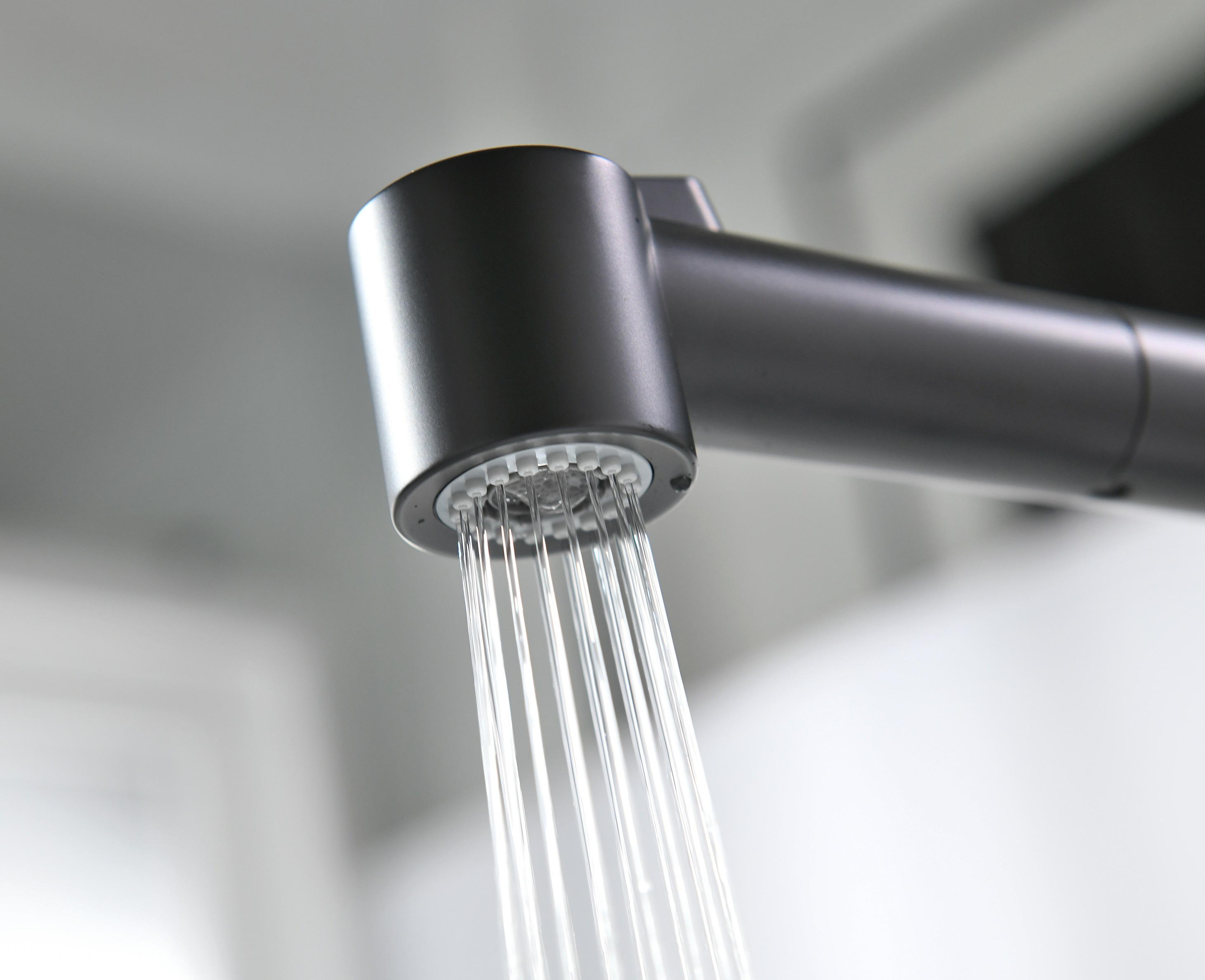 APS251-MB Torneira de cozinha com torneira de spray inoxidável 304 preto fosco torneira de cozinha